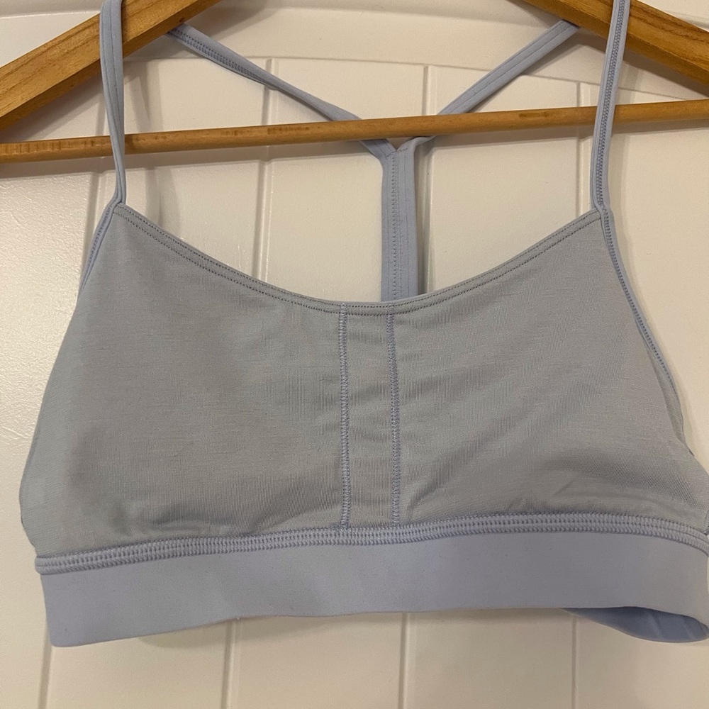 lululemon athletica Soft Blue Strappy Sports Bra